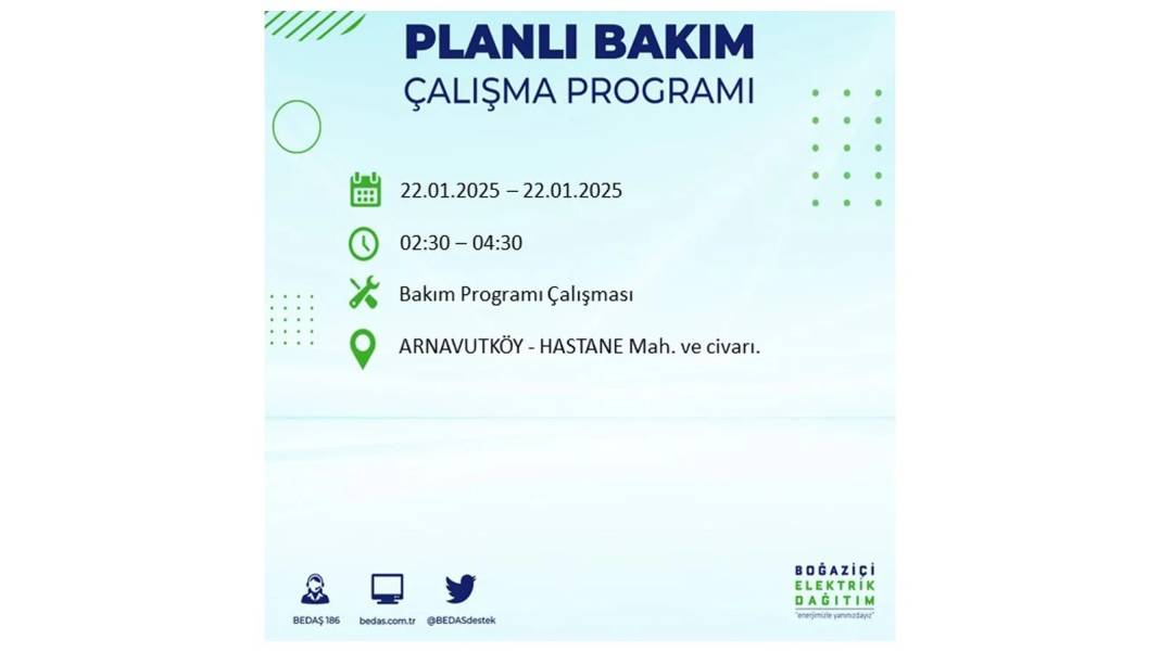 22 Ocak İstanbul elektrik kesintisi: BEDAŞ elektrik kesintisi yaşayacak ilçeleri sıraladı 41