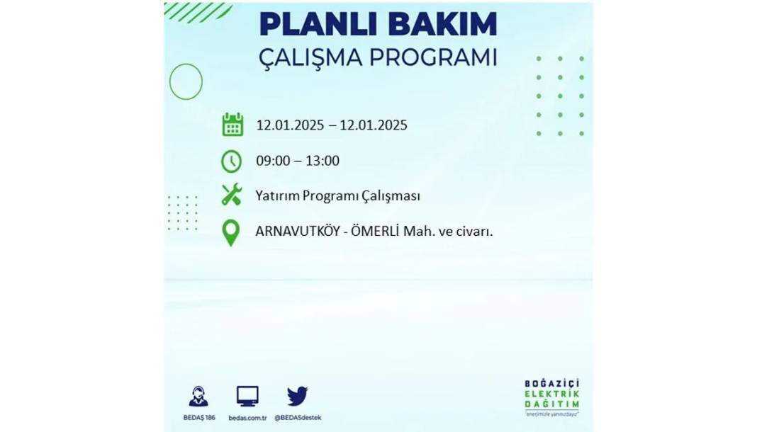 12 Ocak Pazar elektrik olmayacak: BEDAŞ elektrik kesintisi yaşayacak ilçeleri sıraladı 9