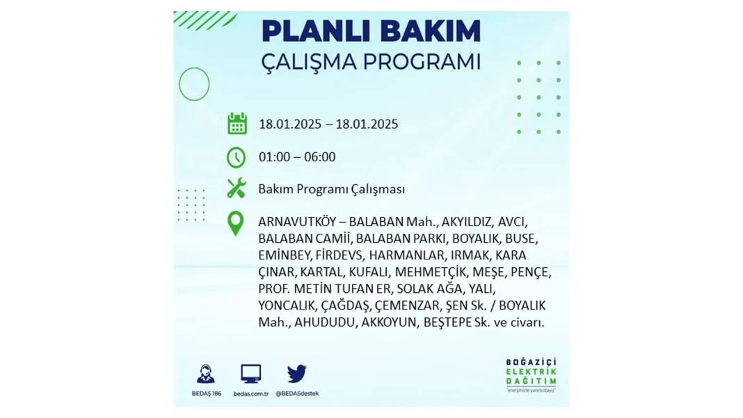 İstanbul'da elektrik kesintisi: BEDAŞ 18 Ocak Cumartesi elektrik kesintisi yaşayacak ilçeleri sıraladı 37