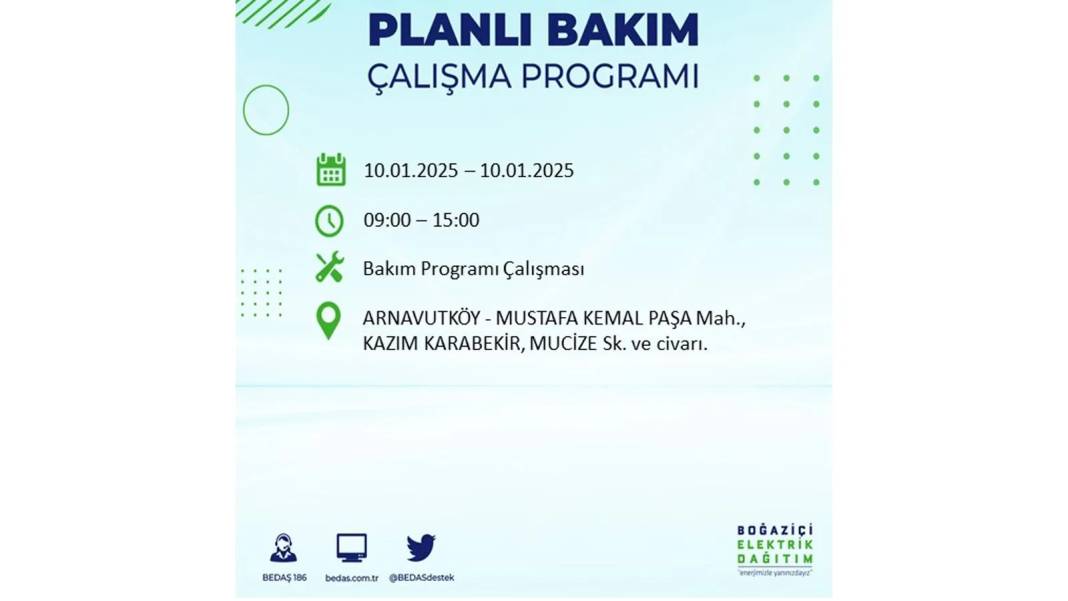 10 Ocak Cuma elektrik kesintisi: BEDAŞ elektrik kesintisi yaşayacak ilçeleri teker teker sıraladı 36