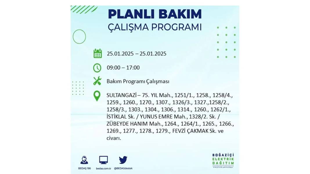 25 Ocak Cuma İstanbul elektrik kesintisi: BEDAŞ elektrik kesintisi yaşayacak ilçeleri teker teker duyurdu 3