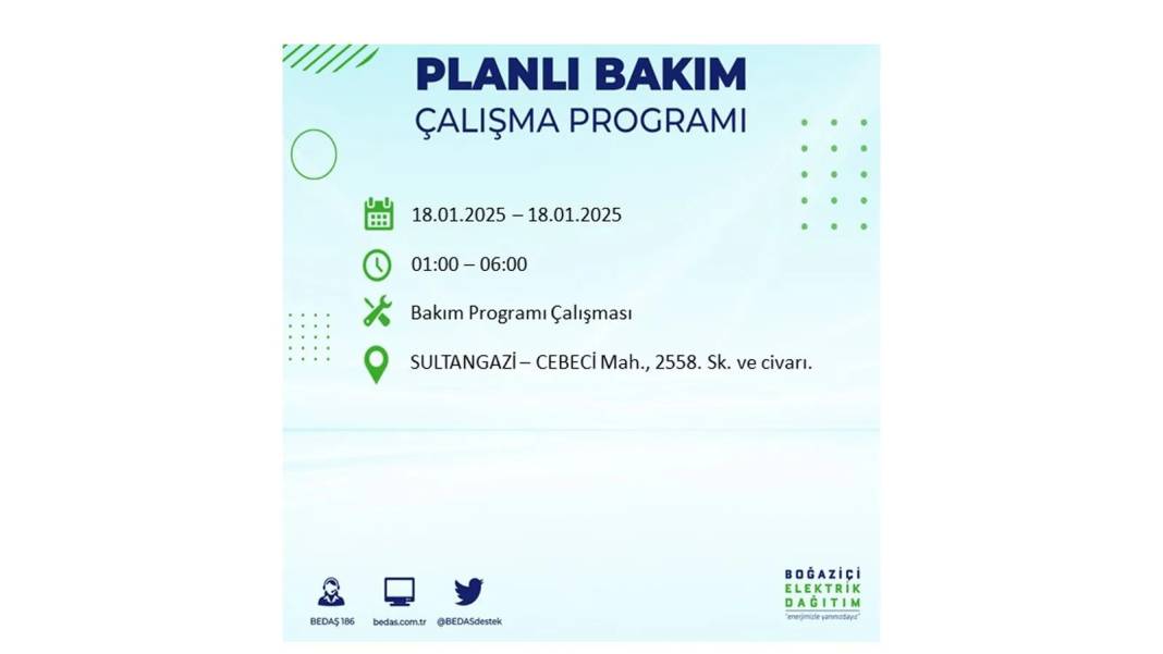 İstanbul'da elektrik kesintisi: BEDAŞ 18 Ocak Cumartesi elektrik kesintisi yaşayacak ilçeleri sıraladı 7