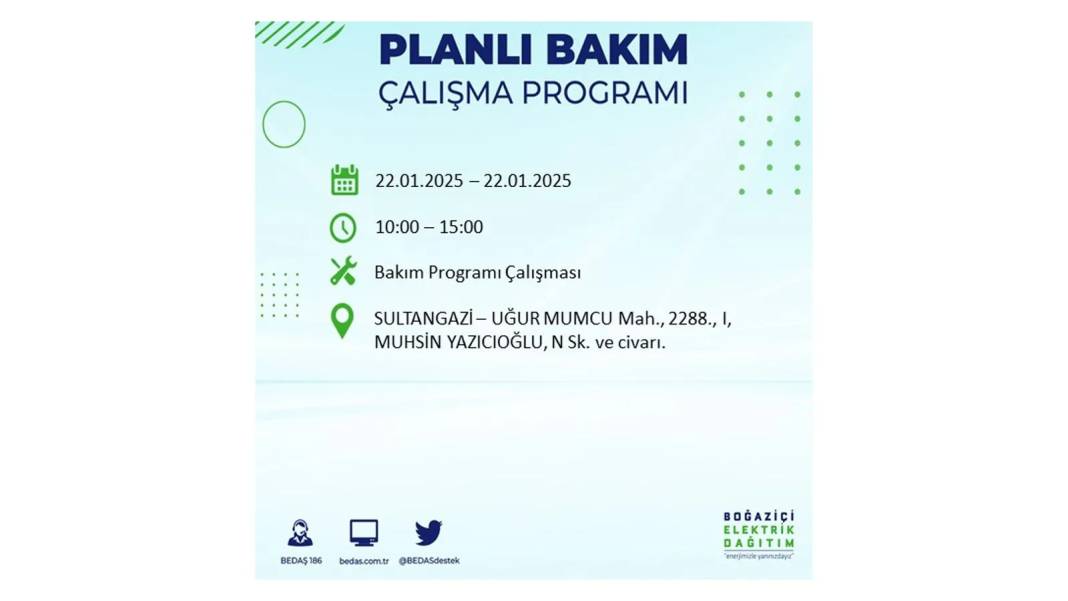 22 Ocak İstanbul elektrik kesintisi: BEDAŞ elektrik kesintisi yaşayacak ilçeleri sıraladı 4