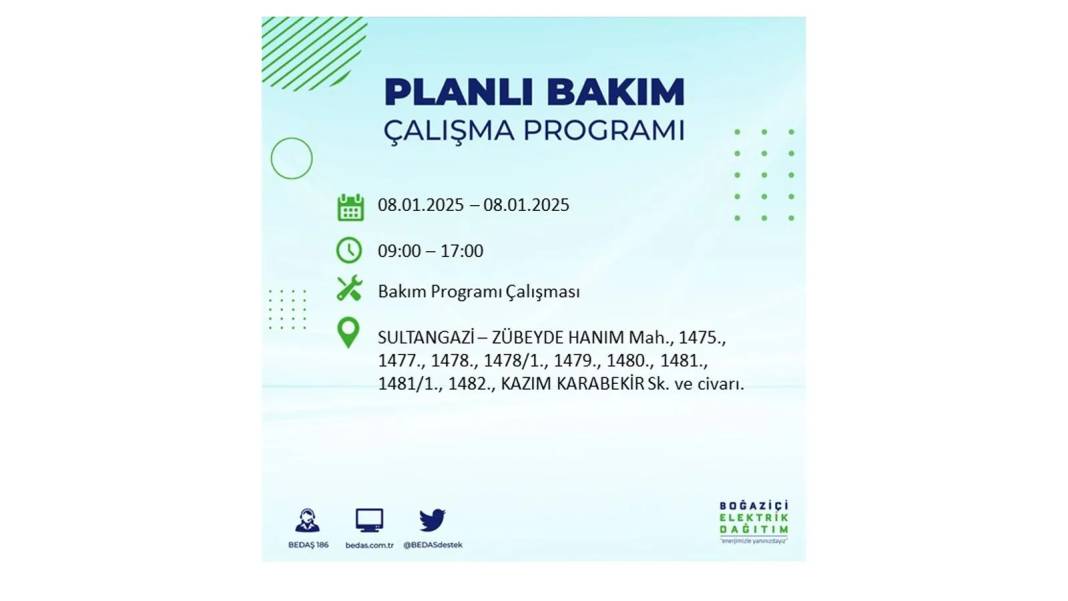 İstanbul'da elektrik kesintisi: 8 Ocak Çarşamba günü elektrik olmayacak. BEDAŞ elektrik kesintisi yaşayacak ilçeleri sıraladı 2