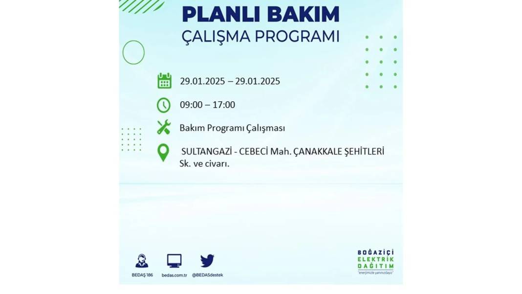 29 Ocak Çarşamba İstanbul elektrik kesintisi: BEDAŞ elektrik kesintisi yaşayacak ilçeleri sıraladı 5