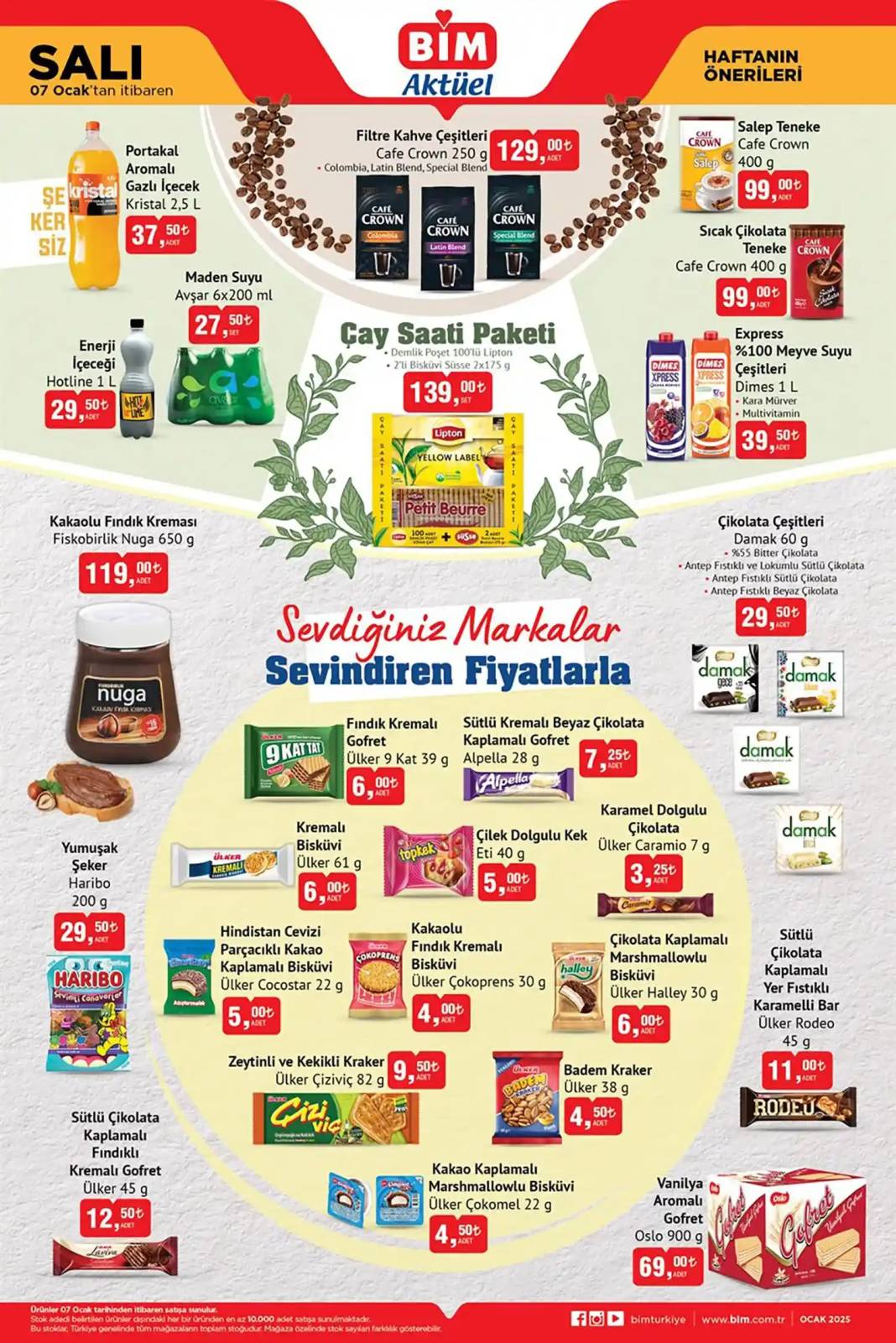 BİM 7 Ocak indirim kataloğu yayımlandı: 5 kilo Osmancık pirinç 209 TL, 1.5 kilo domates salçası 75 TL 1