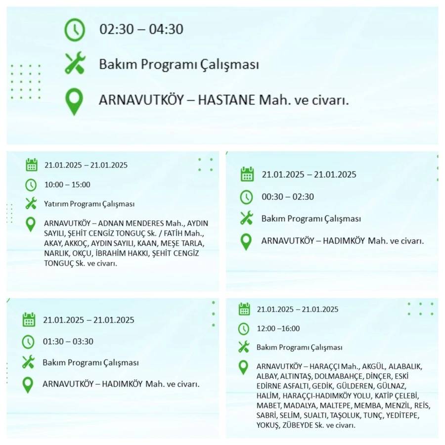 21 Ocak Salı günü saatlerce elektrik olmayacak: BEDAŞ elektrik kesintisi yaşayacak ilçeleri sıraladı 21