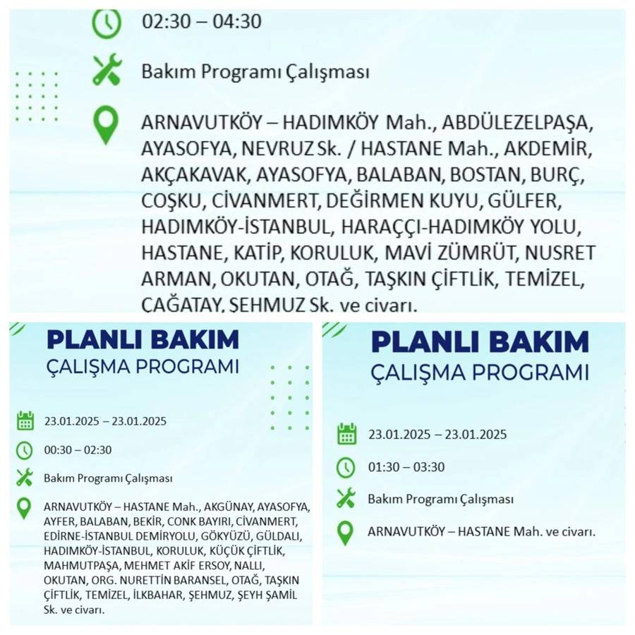 23 Ocak 2025 elektrik kesintisi: BEDAŞ elektrik kesintisi yaşayacak ilçeleri sıraladı 19