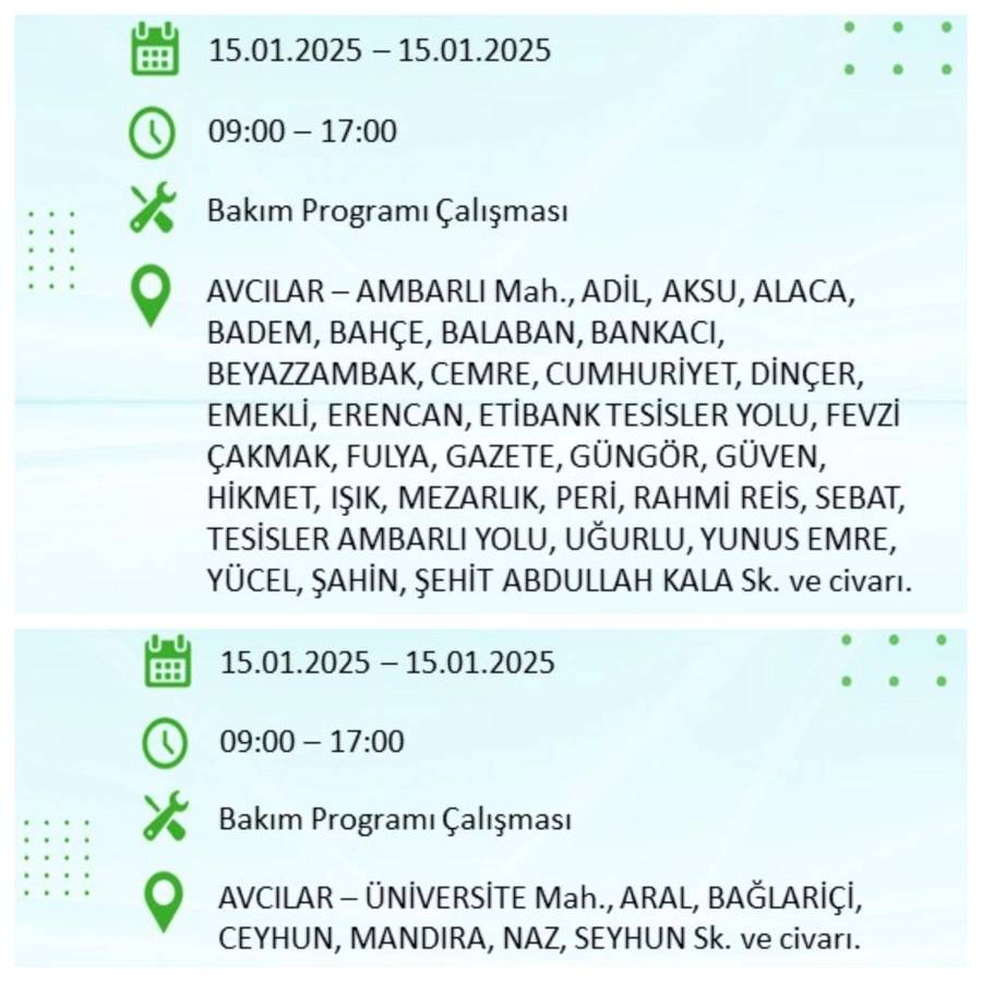 15 Ocak İstanbul elektrik kesintisi: BEDAŞ elektrik kesintisi yaşayacak ilçeleri sıraladı 23