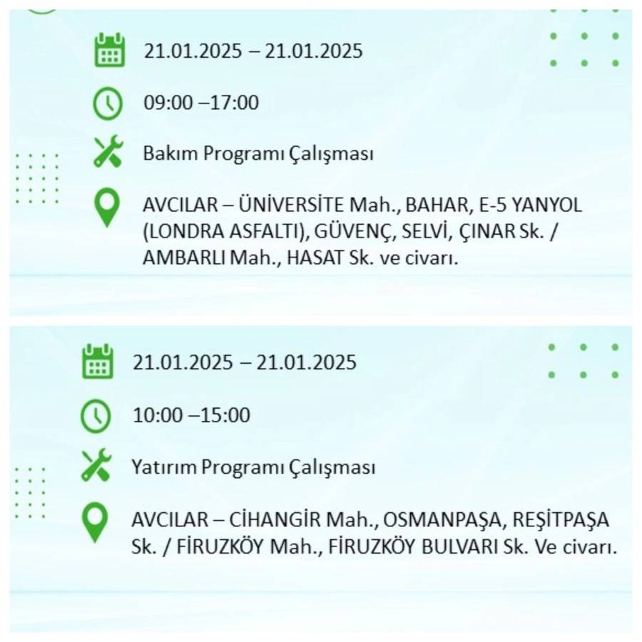 21 Ocak Salı günü saatlerce elektrik olmayacak: BEDAŞ elektrik kesintisi yaşayacak ilçeleri sıraladı 20