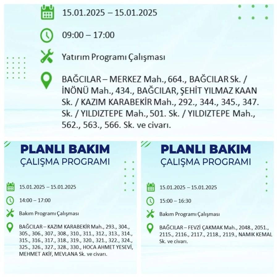 15 Ocak İstanbul elektrik kesintisi: BEDAŞ elektrik kesintisi yaşayacak ilçeleri sıraladı 25