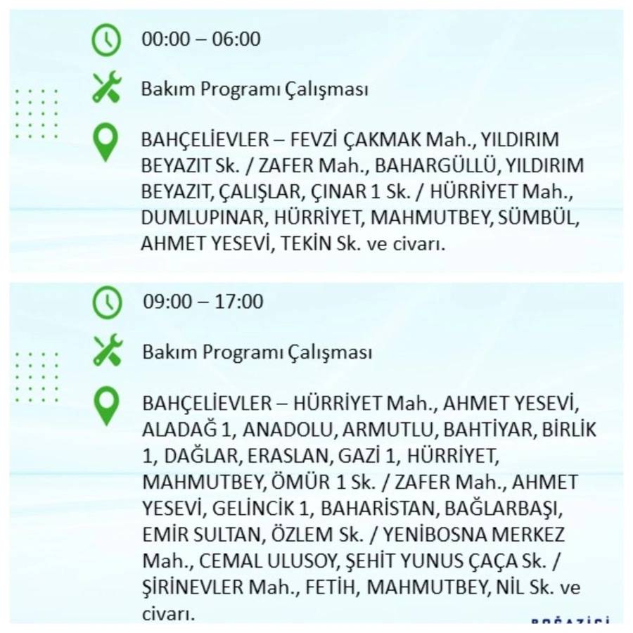 15 Ocak İstanbul elektrik kesintisi: BEDAŞ elektrik kesintisi yaşayacak ilçeleri sıraladı 24