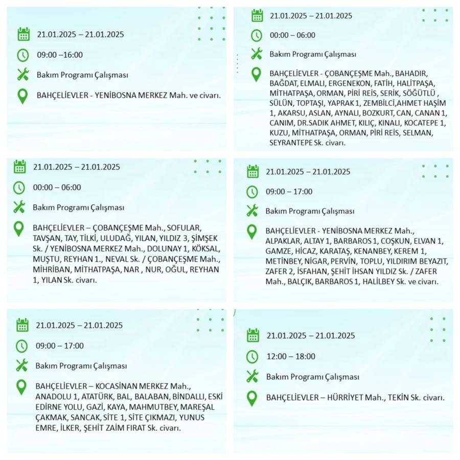 21 Ocak Salı günü saatlerce elektrik olmayacak: BEDAŞ elektrik kesintisi yaşayacak ilçeleri sıraladı 18