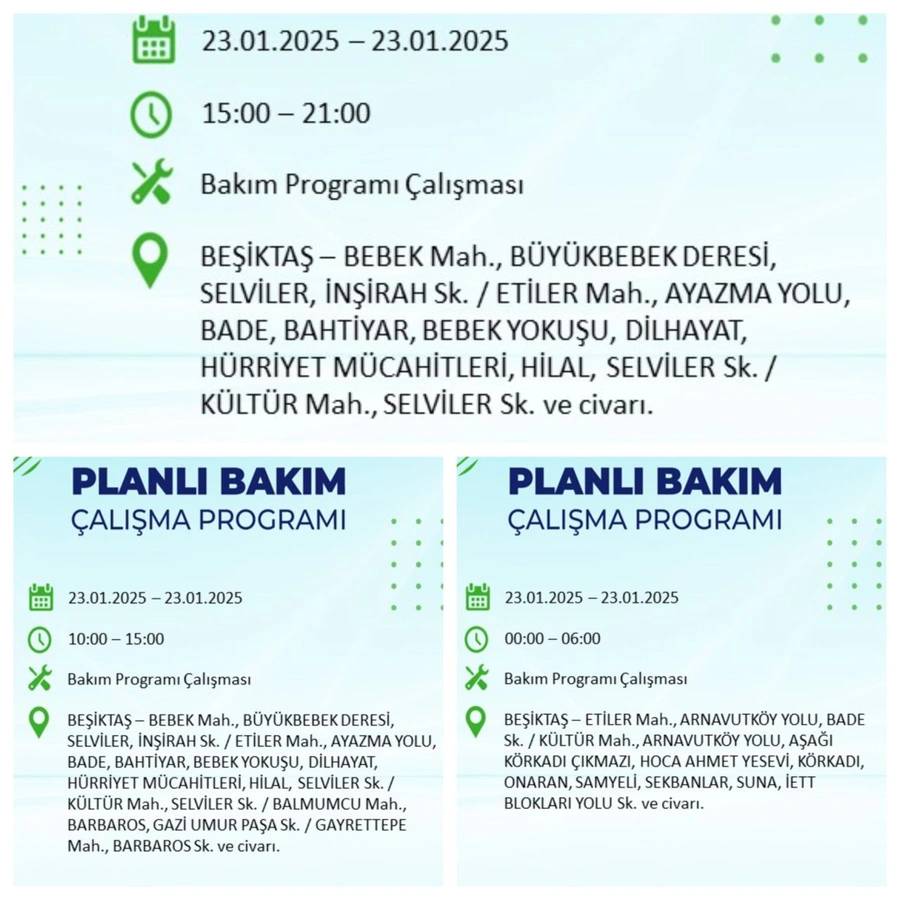 23 Ocak 2025 elektrik kesintisi: BEDAŞ elektrik kesintisi yaşayacak ilçeleri sıraladı 15