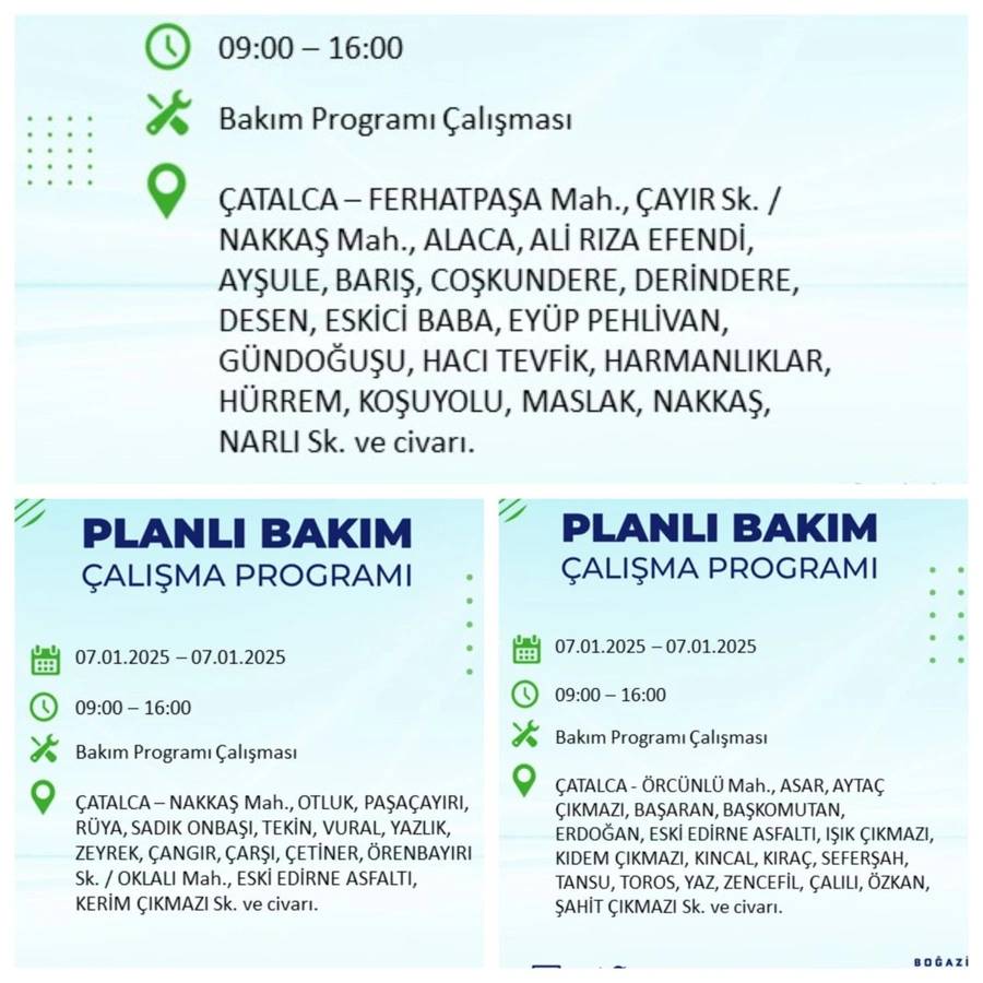 BEDAŞ o ilçeleri teker teker sıraladı: 7 Ocak Salı İstanbul elektrik kesintisi 12