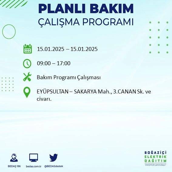 15 Ocak İstanbul elektrik kesintisi: BEDAŞ elektrik kesintisi yaşayacak ilçeleri sıraladı 15