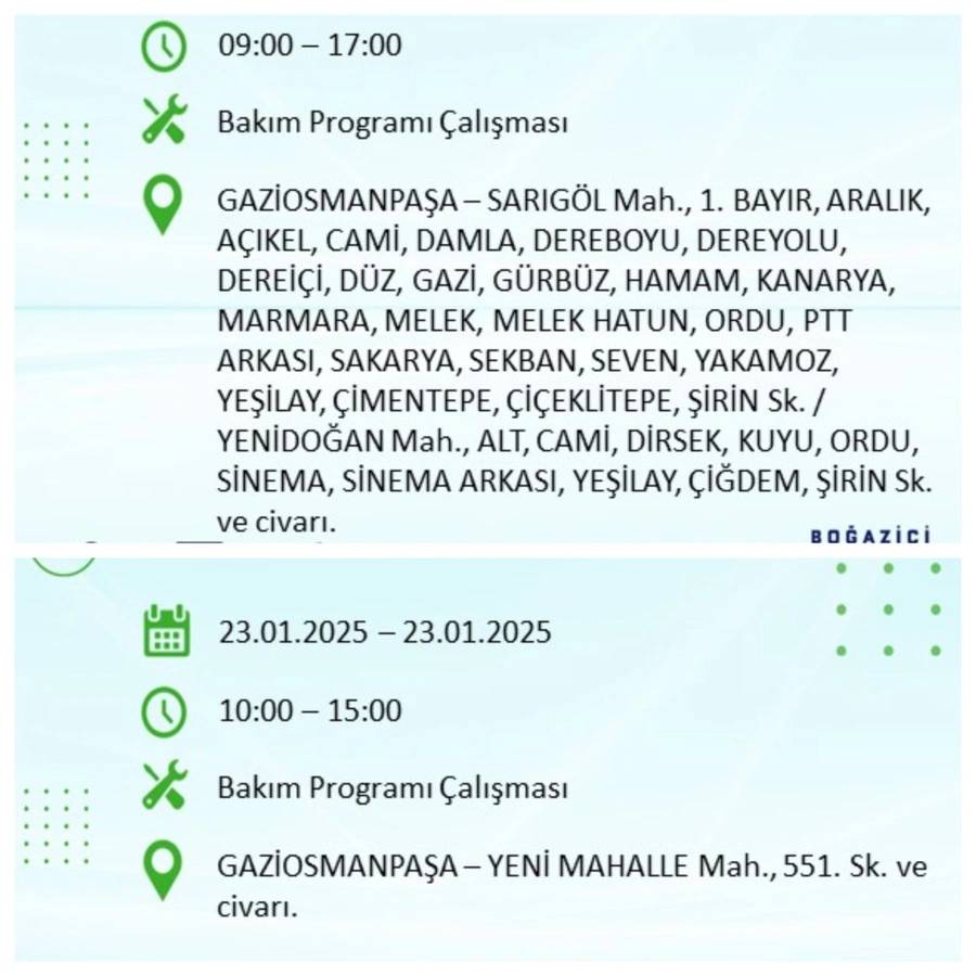 23 Ocak 2025 elektrik kesintisi: BEDAŞ elektrik kesintisi yaşayacak ilçeleri sıraladı 8