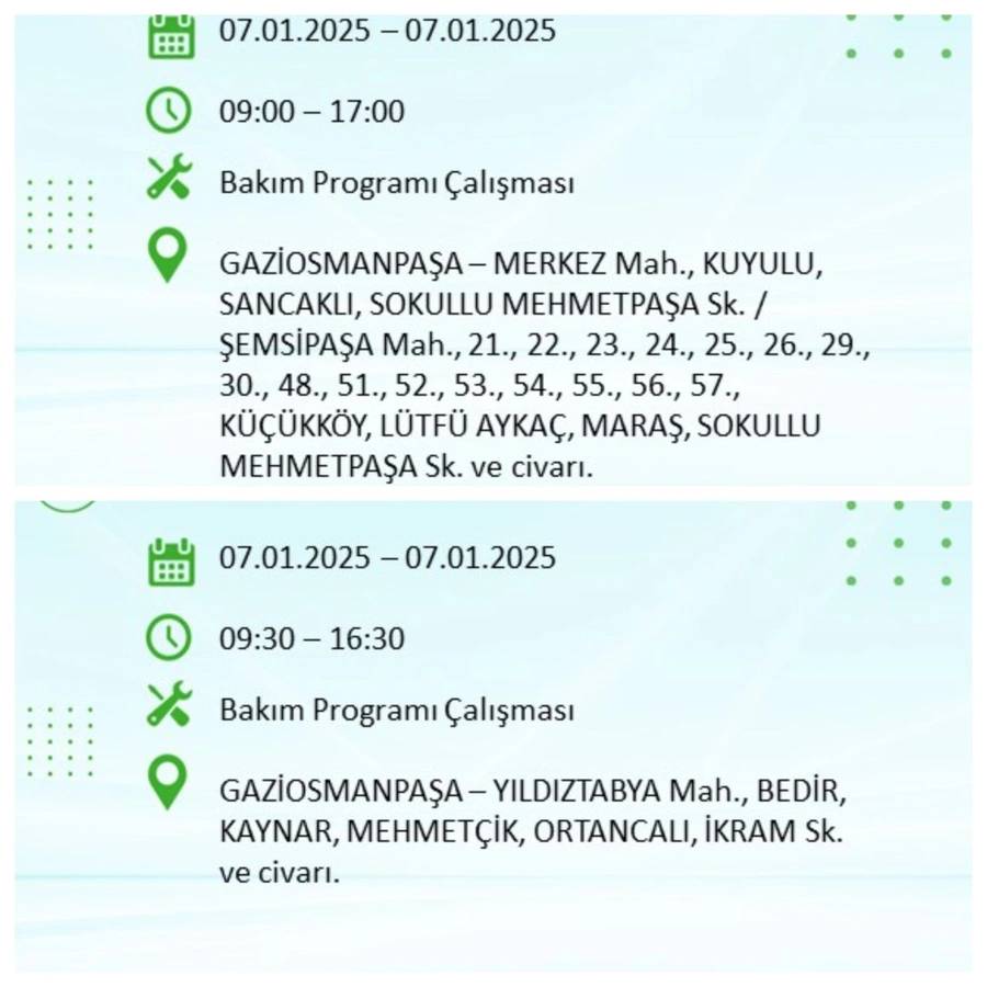 BEDAŞ o ilçeleri teker teker sıraladı: 7 Ocak Salı İstanbul elektrik kesintisi 7