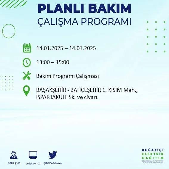 14 Ocak İstanbul elektrik kesintisi: BEDAŞ elektrik kesintisi yaşayacak ilçeleri sıraladı 71