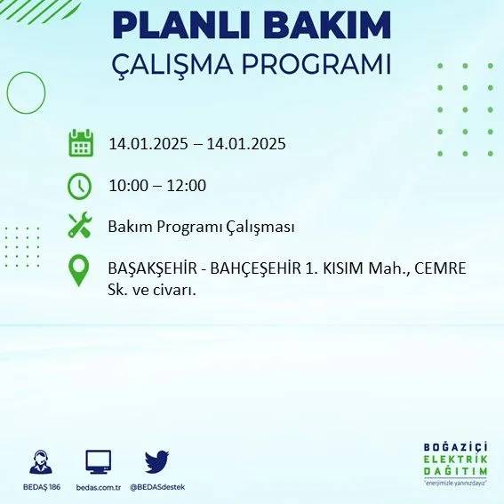 14 Ocak İstanbul elektrik kesintisi: BEDAŞ elektrik kesintisi yaşayacak ilçeleri sıraladı 73