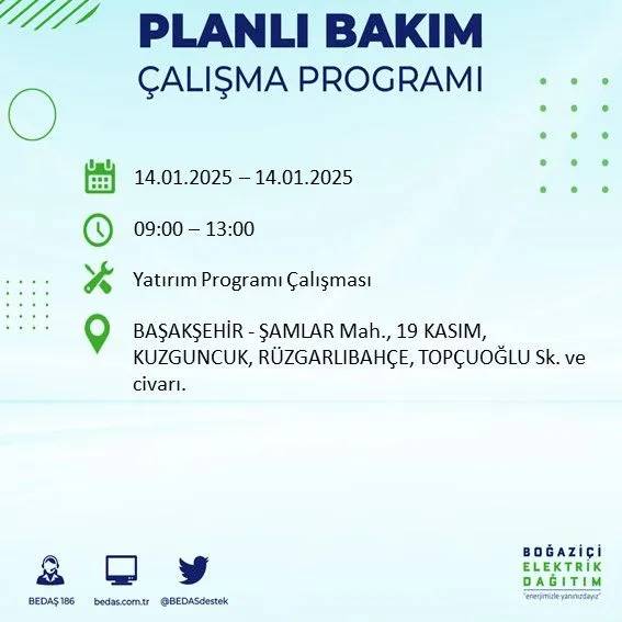 14 Ocak İstanbul elektrik kesintisi: BEDAŞ elektrik kesintisi yaşayacak ilçeleri sıraladı 67