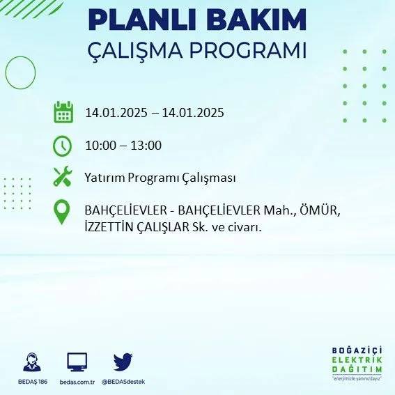 14 Ocak İstanbul elektrik kesintisi: BEDAŞ elektrik kesintisi yaşayacak ilçeleri sıraladı 64