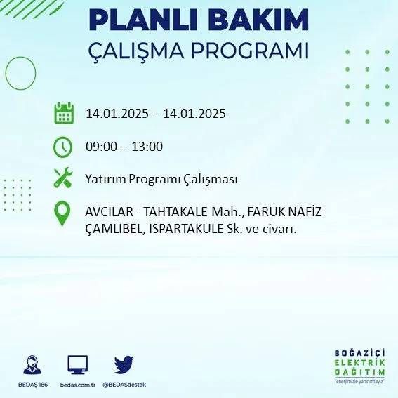 14 Ocak İstanbul elektrik kesintisi: BEDAŞ elektrik kesintisi yaşayacak ilçeleri sıraladı 57