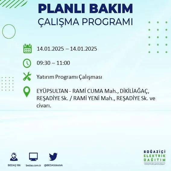 14 Ocak İstanbul elektrik kesintisi: BEDAŞ elektrik kesintisi yaşayacak ilçeleri sıraladı 38