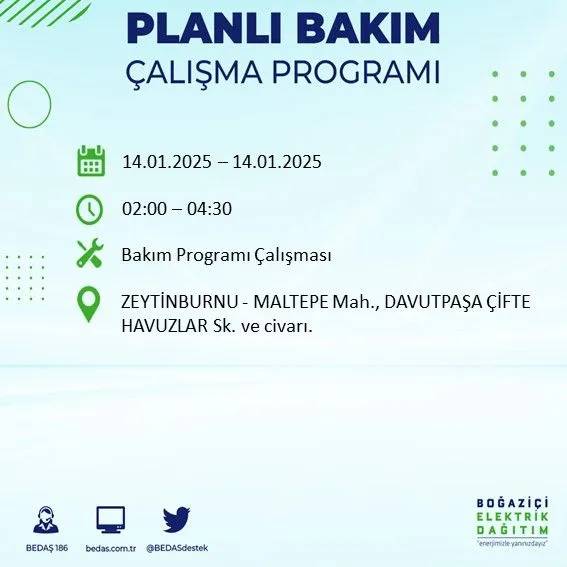 14 Ocak İstanbul elektrik kesintisi: BEDAŞ elektrik kesintisi yaşayacak ilçeleri sıraladı 28