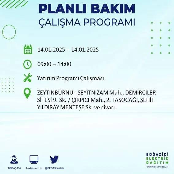 14 Ocak İstanbul elektrik kesintisi: BEDAŞ elektrik kesintisi yaşayacak ilçeleri sıraladı 27