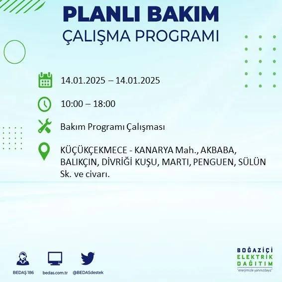 14 Ocak İstanbul elektrik kesintisi: BEDAŞ elektrik kesintisi yaşayacak ilçeleri sıraladı 14