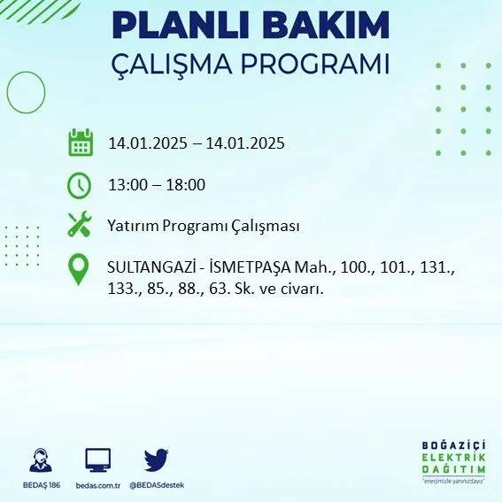 14 Ocak İstanbul elektrik kesintisi: BEDAŞ elektrik kesintisi yaşayacak ilçeleri sıraladı 6