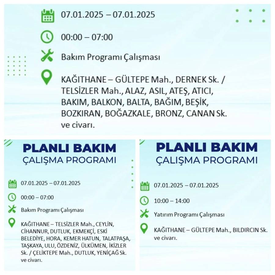 BEDAŞ o ilçeleri teker teker sıraladı: 7 Ocak Salı İstanbul elektrik kesintisi 6