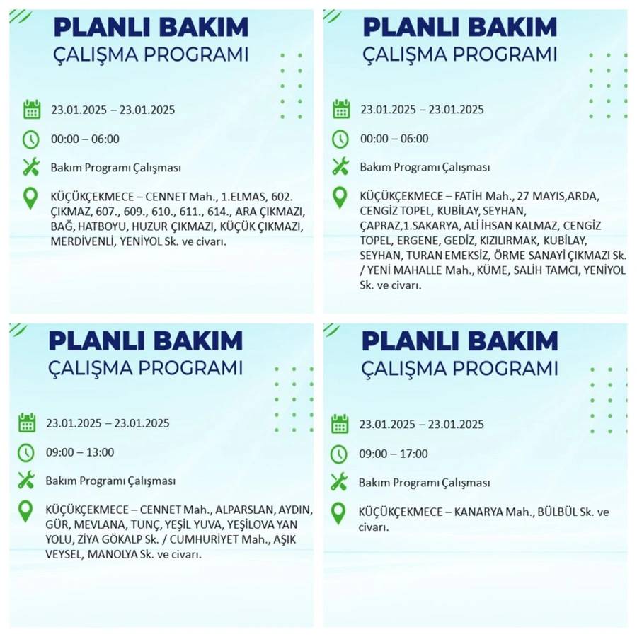 23 Ocak 2025 elektrik kesintisi: BEDAŞ elektrik kesintisi yaşayacak ilçeleri sıraladı 4