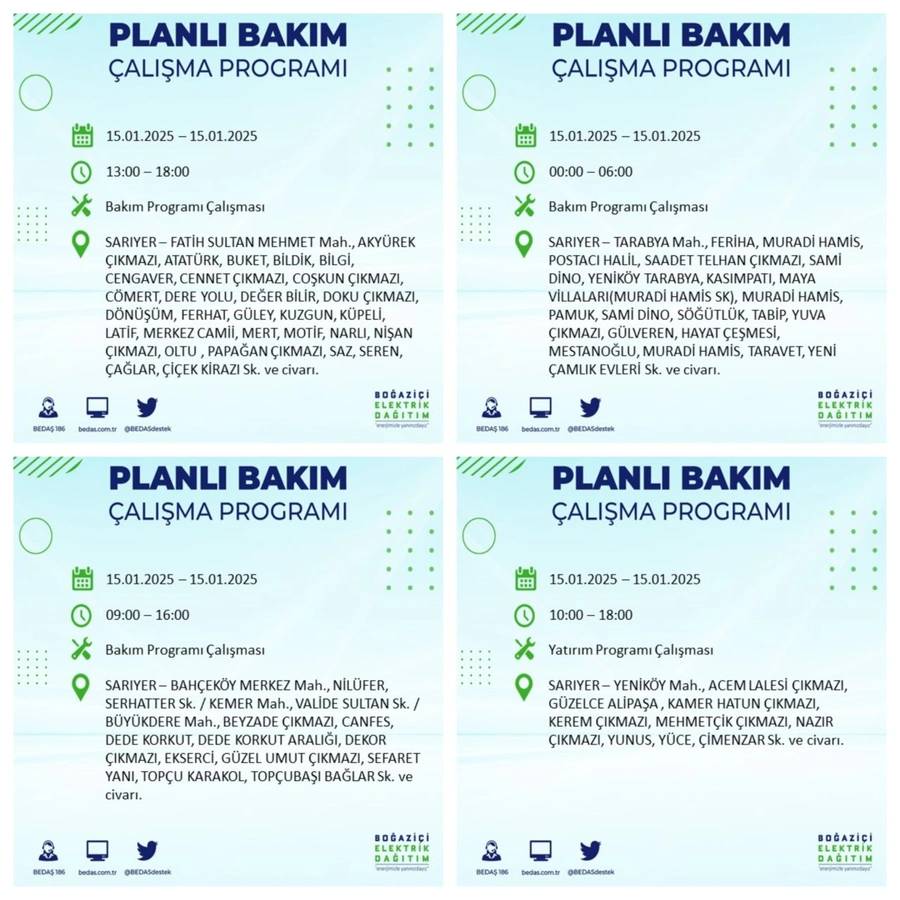 15 Ocak İstanbul elektrik kesintisi: BEDAŞ elektrik kesintisi yaşayacak ilçeleri sıraladı 5