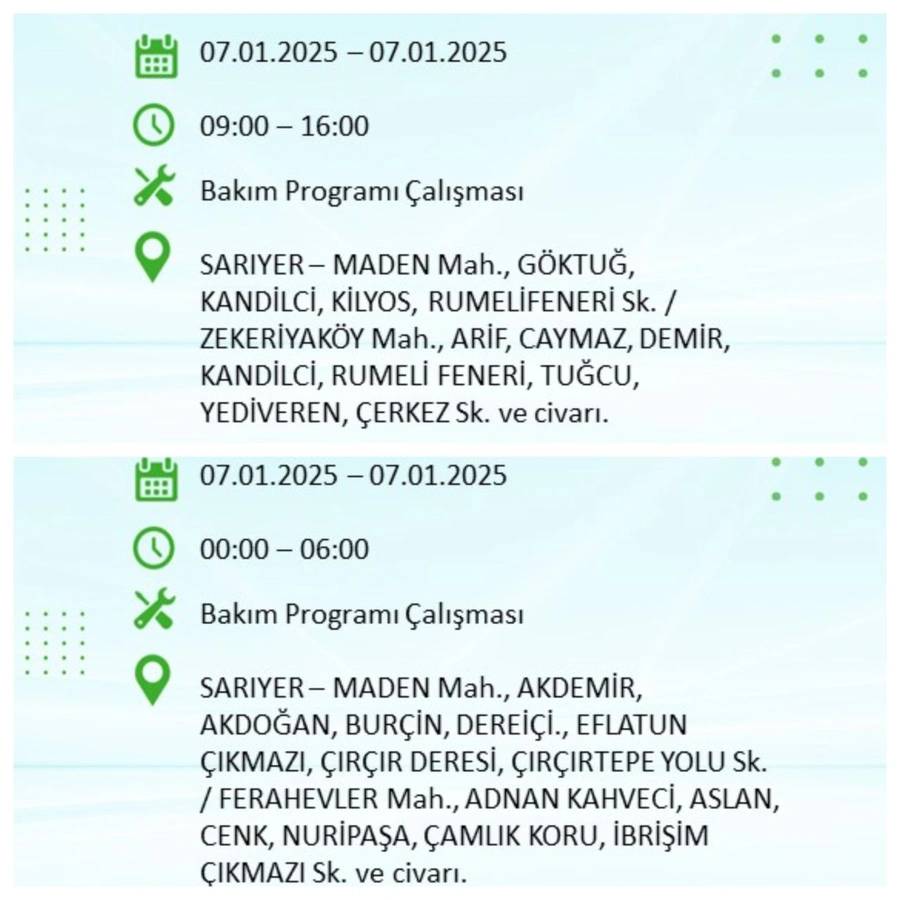 BEDAŞ o ilçeleri teker teker sıraladı: 7 Ocak Salı İstanbul elektrik kesintisi 5