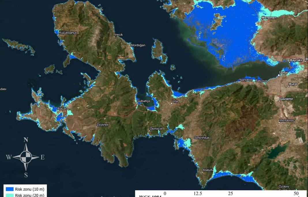 Ege kıyılarındaki tsunami tehlikesi tek tek vurgulandı: İşte taşkın haritaları 1