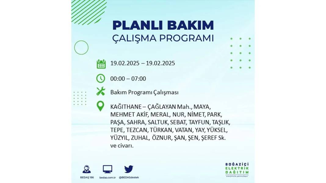 19 Şubat elektrik kesintisi: BEDAŞ elektrik kesintisi yaşayacak ilçeleri sıraladı. Uzun süre elektrik olmayacak 46