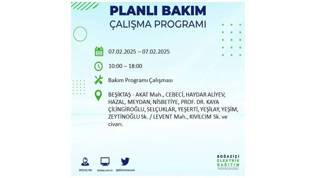 7 Şubat elektrik kesintisi: BEDAŞ elektrik kesintisi yaşayacak ilçeleri teker teker sıraladı. Elektrik ne zaman gelecek? 49