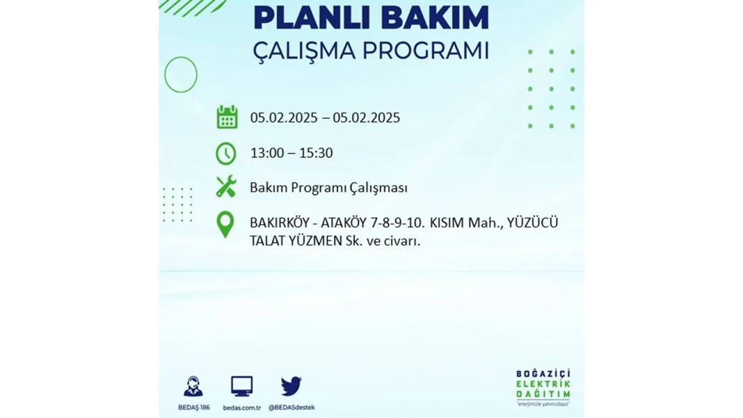 5 Şubat elektrik kesintisi: BEDAŞ elektrik kesintisi yaşayacak ilçeleri sıraladı. Mumları hazırlayın! 64