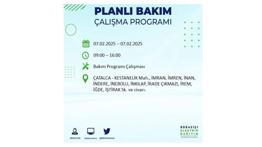 7 Şubat elektrik kesintisi: BEDAŞ elektrik kesintisi yaşayacak ilçeleri teker teker sıraladı. Elektrik ne zaman gelecek? 42