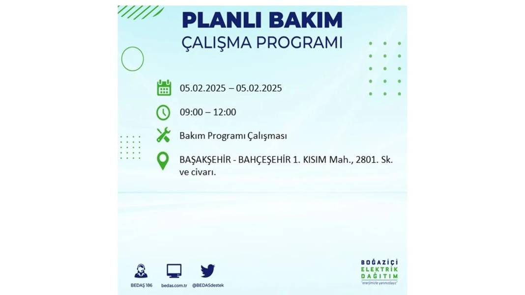 5 Şubat elektrik kesintisi: BEDAŞ elektrik kesintisi yaşayacak ilçeleri sıraladı. Mumları hazırlayın! 57