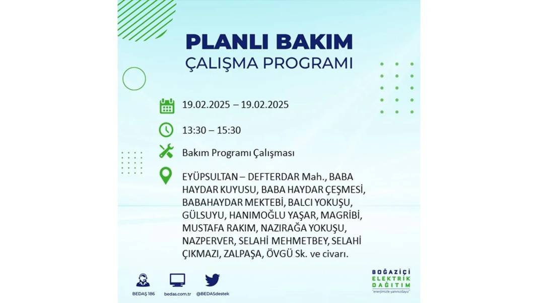 19 Şubat elektrik kesintisi: BEDAŞ elektrik kesintisi yaşayacak ilçeleri sıraladı. Uzun süre elektrik olmayacak 35