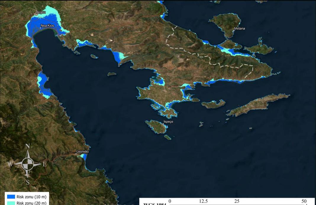 Ege kıyılarındaki tsunami tehlikesi tek tek vurgulandı: İşte taşkın haritaları 7