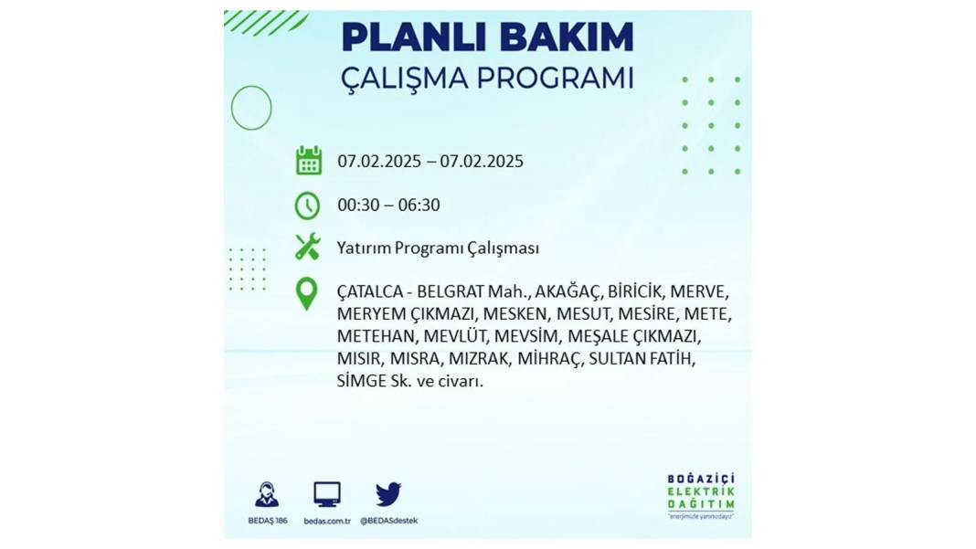 7 Şubat elektrik kesintisi: BEDAŞ elektrik kesintisi yaşayacak ilçeleri teker teker sıraladı. Elektrik ne zaman gelecek? 38