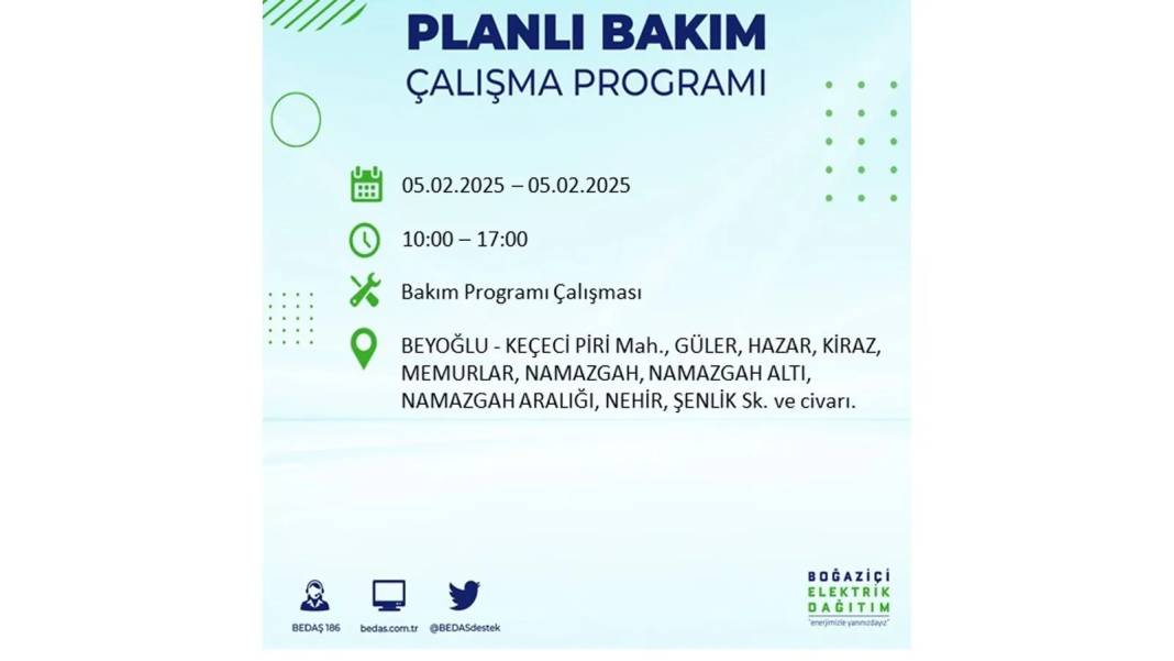 5 Şubat elektrik kesintisi: BEDAŞ elektrik kesintisi yaşayacak ilçeleri sıraladı. Mumları hazırlayın! 46