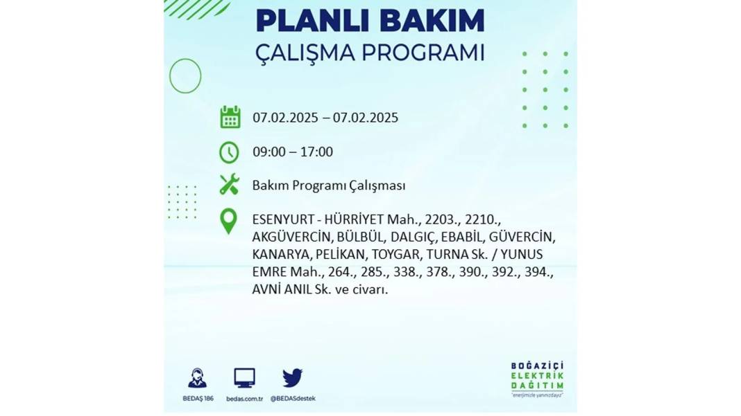 7 Şubat elektrik kesintisi: BEDAŞ elektrik kesintisi yaşayacak ilçeleri teker teker sıraladı. Elektrik ne zaman gelecek? 28