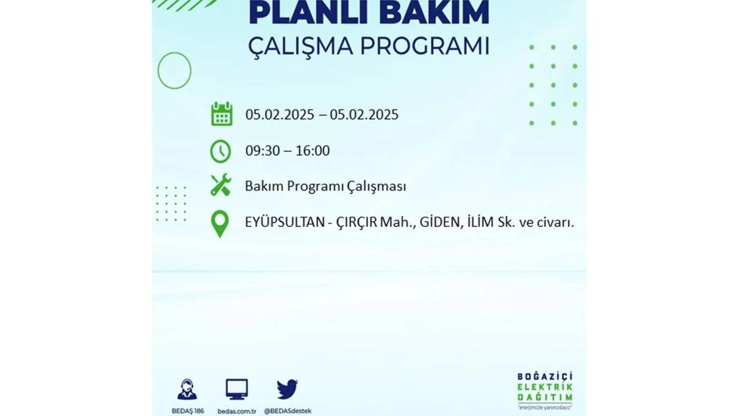 5 Şubat elektrik kesintisi: BEDAŞ elektrik kesintisi yaşayacak ilçeleri sıraladı. Mumları hazırlayın! 40