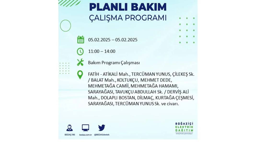 5 Şubat elektrik kesintisi: BEDAŞ elektrik kesintisi yaşayacak ilçeleri sıraladı. Mumları hazırlayın! 36