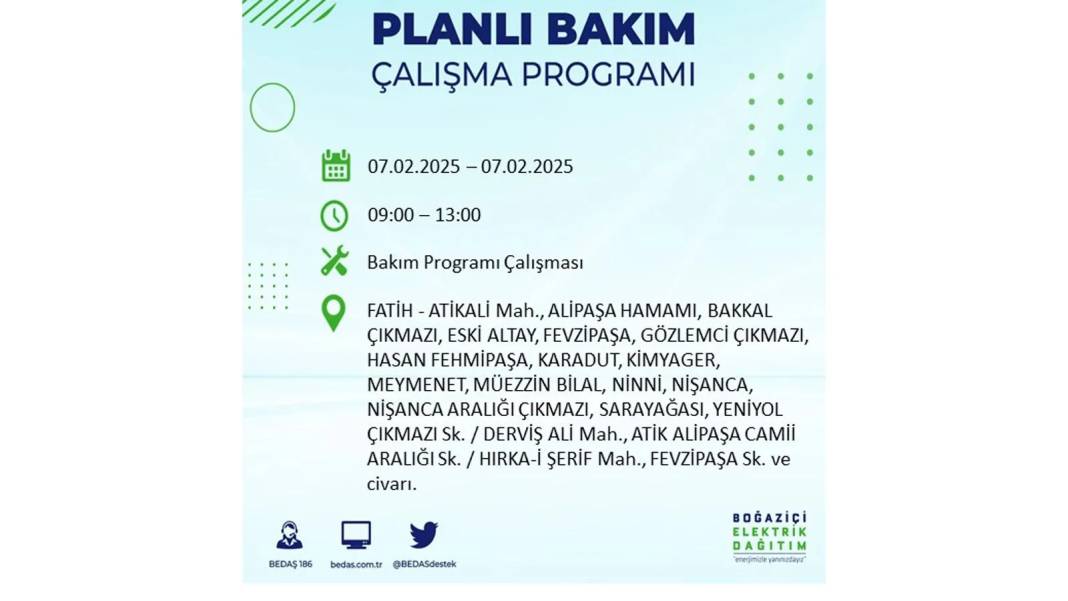 7 Şubat elektrik kesintisi: BEDAŞ elektrik kesintisi yaşayacak ilçeleri teker teker sıraladı. Elektrik ne zaman gelecek? 19